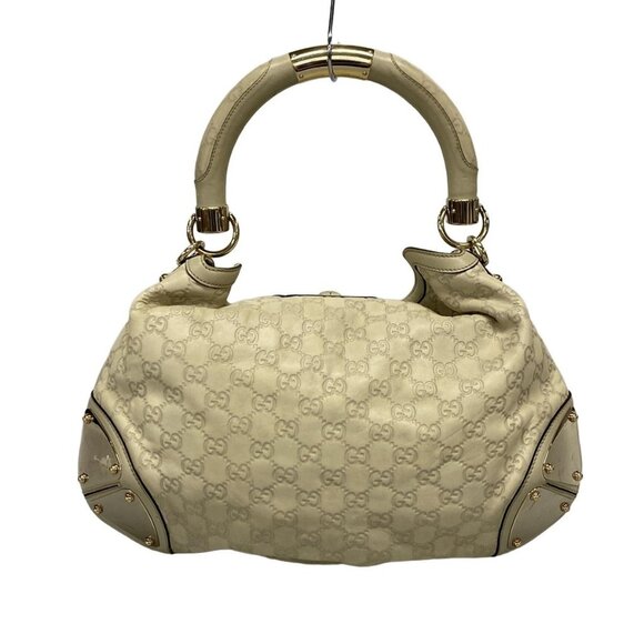 GUCCI Indie 177139 Gray Beige Leather - Tote Bag - Picture 3 of 16